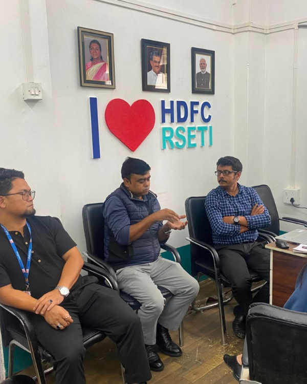 Mr. Manzarul Mazumder, Branch Manager, HDFC Bank, Lunglei, visited our Training Centre today.